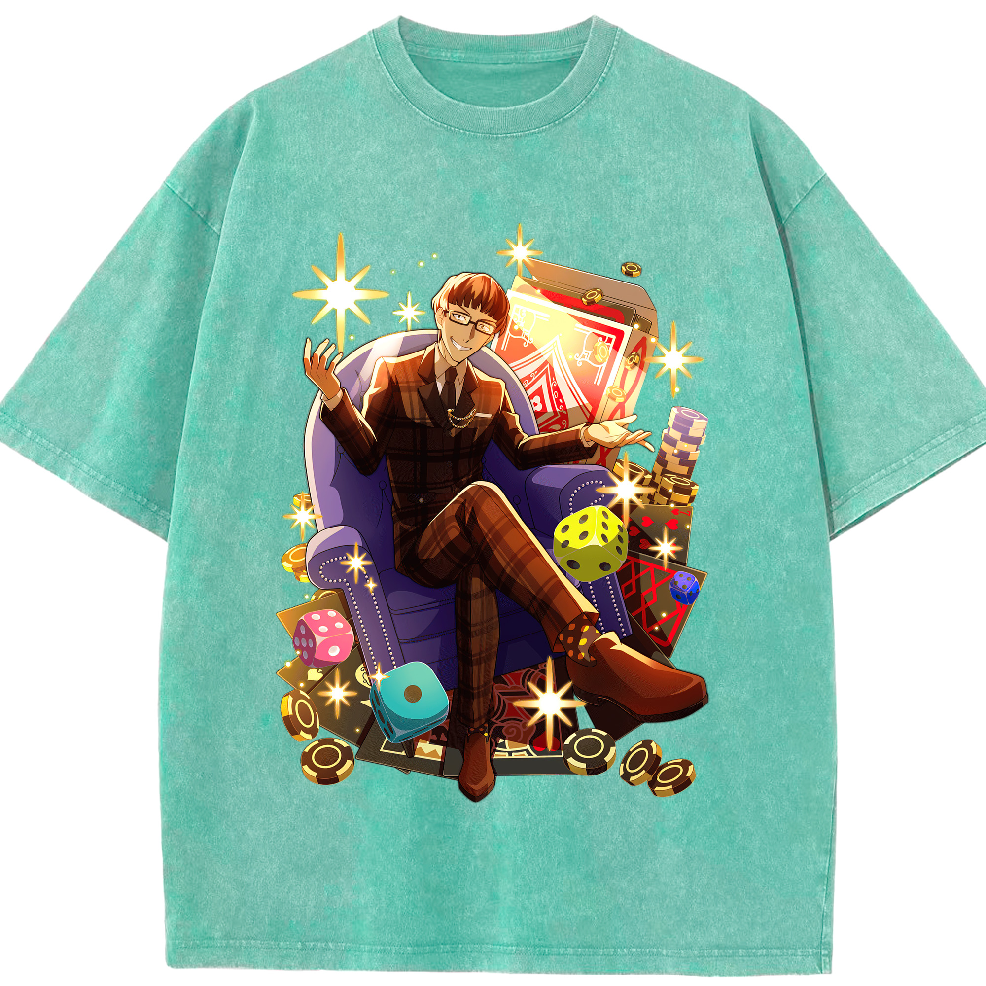 （画像用） 文豪ストレイドッグス Bungo Stray Dogs 綿100% ヴィンテージ風 半袖Tシャツ（フロントプリント）